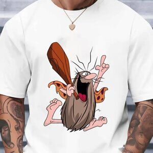 Vintage Captain Caveman Cartoon T-Shirt Retro Hanna Barbera Graphic Gift Tee Top